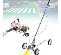 GTHTUHFD Three-Wheel Line Marking Machine With 5 Nozzles, Airless Striping Applicator For Roads, Sports Courts, And Parking Lots