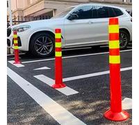 GTHTUHFD Traffic Cone Safety Barrier Delineator Post Cone Industrial Traffic Safety Bollards For Driveways,Reflective Bollard Delineator, For Home Garage Street Decor Or Traf,6pc-75cm/29.5