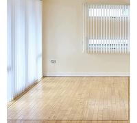 GTHTUHFD Transparent PVC Area Rug for Hallways, Kitchen Office Plastic Floor Mat Area Rug Transparent,Entry Non Slip Doormat, Entrance Welcome Mat,0.5mm/1mm/1.5mm Thick,0.5mm-100x100cm/3.2ftx3ft