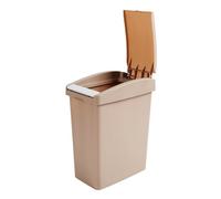 GTHTUHFD Trash Can 10L Button-Type Single Barrel Household Plastic Trash Can Office Press-Type Simple Waste Paper Basket Kitchen Bedroom Trash Can Kitchen Garbage Cans