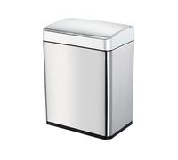 GTHTUHFD Trash Can Creative Storage Bucket Kitchen Family Square Trash Can With Cover Long Tube Large Metal Outer Barrel Body Kitchen Garbage Cans, Small,C-Small