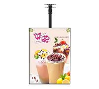 GTHTUHFD Ultra-Thin Led Light Box For Advertising, Illuminated Poster Display And Menu Board, Ideal For Restaurants, Cafes, And Hanging Billboards,Vertical-60X90cm