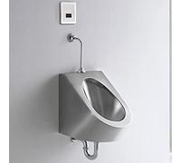 GTHTUHFD Urinal Troughs,Stainless Steel Urinal Wall Mounted Urinal, Modern Creative High-Efficiency Washout Urinal With Drain Valve, Commercial Residential Use Bathroom Toile,Wall Drainage-Kit 1