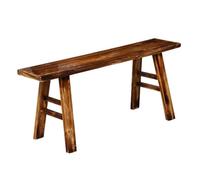 GTHTUHFD Vintage Solid Wood Bench - Farmhouse Seating For Dining, Entryway, Living Room, Bedroom, Kitchen & Garden -, Rustic Decor For Versatile Home Style,Brown-118x21x45m