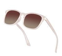 Gtievruo Polarised Sunglasses Womens - Square Fashion Sunglasses with UV400 Protection Classic Shades for Ladies