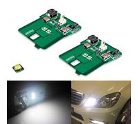GTINTHEBOX 2PCS CAN-bus Error Free HID Matching Xenon White LED Parking Position Light Circuit Board Lamps For 2010-2013 Mercedes Benz E-Class W212 Pre-LCI