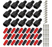 GTIWUNG 15 Pair 30A & 45A Quick Disconnect Power Terminals Connectors, Red Black Quick Connect Battery Connector Modular Power Connectors Set, AWG12-16