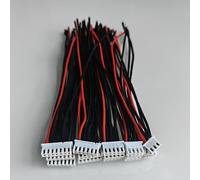 GTIWUNG 15 pieces 2S/3S/4S/5S/6S balance charger cable extension, balance adapter socket, JST-XH balance extension cable, 15 cm, 22AWG battery balance charger cable, wire for RC Lipo battery