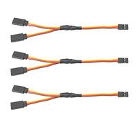 GTIWUNG 3 Pcs JR Style Servo Y Harness, 6" / 150mm Servo Y-Cables, RC Y Harness, Standard Y-Harness, Servo Extensions