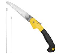 GTIWUNG Folding Landscape Saw, Yellow Grip, Nonslip Handle, Multifunctional Saw, Trimming Trees, Wood, More