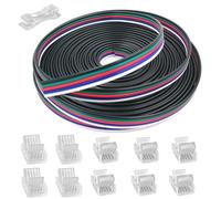 GTIWUNG LED Extension Cable 10 m / 32.8 ft, 5-Pin LED Strip Connection Cable, LED Strip Extension Cable, Including Gapless Plug, 5-Pin 12 mm Plug for 5050 3528 2835 LED Strip Light