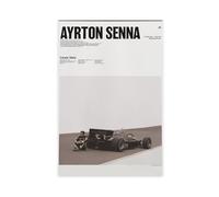 GTJKSX Ayrton Senna Digital Tribute Poster Canvas Poster Wall Art Decor Print Picture Paintings for Living Room Bedroom Decoration 24x36inch(60x90cm)