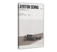 GTJKSX Ayrton Senna Digital Tribute Poster Canvas Poster Wall Art Decor Print Picture Paintings for Living Room Bedroom Decoration 24x36inch(60x90cm)