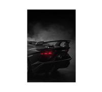 GTJKSX Black Lamborghini Aventador Canvas Poster Wall Art Decor Print Picture Paintings for Living Room Bedroom Decoration 12x18inch(30x45cm)