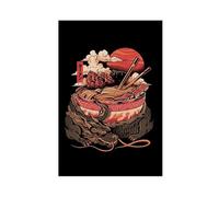 GTJKSX DRAGONS RAMEN Canvas Poster Bedroom Decor Landscape Office Room Decor Gift 24x36inch(60x90cm)