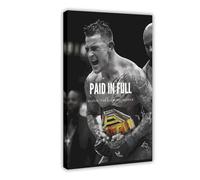 GTJKSX Dustin Poirier 'Paid in Full' UFC Champion Canvas Poster Bedroom Decor Landscape Office Room Decor Gift 08x12inch(20x30cm)