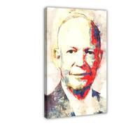 GTJKSX Dwight D Eisenhower Canvas Poster Wall Art Decor Print Picture Paintings for Living Room Bedroom Decoration 16x24inch(40x60cm)
