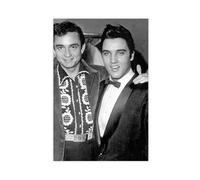 GTJKSX Elvis Presley And Johnny Cash. Poster Canvas Poster Bedroom Decor Landscape Office Room Decor Gift 20x30inch(50x75cm)