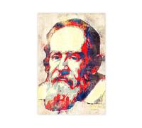 GTJKSX Galileo Galilei Canvas Poster Wall Art Decor Print Picture Paintings for Living Room Bedroom Decoration 20x30inch(50x75cm)