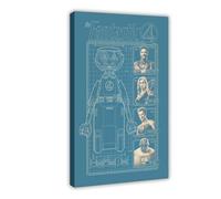 GTJKSX The Fantastic Four First Steps Canvas Poster Wall Art Decor Print Picture Paintings for Living Room Bedroom Decoration 20x30inch(50x75cm)