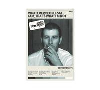 GTJKSX Whatever People Say I Am, That's What I'm Not- Music Album Poster Canvas Poster Bedroom Decor Landscape Office Room Decor Gift 08x12inch(20x30cm)
