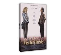 GTJKSX When Harry Met Sally... Canvas Poster Bedroom Decor Landscape Office Room Decor Gift 20x30inch(50x75cm)