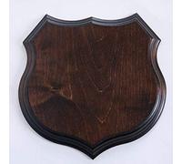 GTK - Geweihe & Trophäen KRUMHOLZ 1 x Crest Shield Wedge Shield Crest Shape Wedge Shield Wild Boar Trophy Shield Medium AF 19 cm