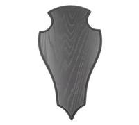 GTK - Geweihe & Trophäen KRUMHOLZ Deer Trophy Sign Pointed in Dark Oak AF 33 x 18 cm Stag Shield