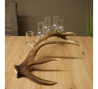 GTK - Geweihe & Trophäen KRUMHOLZ Schnapps Provider 27.60.2.69 Large Glass with Handle on Red Stag Bar Gift Set of 5