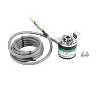 GTK3808 5 - 24V Photoelectric Rotate Encoder, ABZ 3 Phase Hollow Shaft Encoder, Metal Casing with IP54 Protection, Wing Spring Piece Accessories for Light Industrial Use