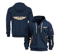 GTKRMXOB Mens Comfortable Hoodies for A.s.t.o.n M.a.r.ti.n Half Zip Outwear Plain Sweatshirt Long Sleeve Tops Hoody Sportstyle Jackets Spring Autumn Sportswear-SLanS||l