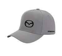 GTKRMXOB Unisex Cozy Trucker Hat Golf Hat for Mazda Breathable Ball Cap Ponytail Hole Baseball Cap Moisture Wicking Dad Hat Adjustable Plain Snapback Hat-Gray||One size