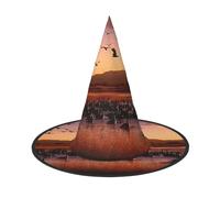 GTKSYNVE Bosque del Apache Wildlife Refuge Halloween Decorations Witch Hat 1, Wizard Hat for Party Costume Accessory Dress up Hats