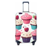 GTKSYNVE Cupcake candy hearts sweet Luggage Cover for Suitcase Tsa Approved, Spandex Stretch Suitcase Protector Washable Baggage Covers Travel Luggage Sleeve Large Suit Case Cover Fit 18-32 Inch