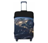 GTKSYNVE Earth from The Outer Space Luggage Cover for Suitcase Tsa Approved, Spandex Stretch Suitcase Protector Washable Baggage Covers Travel Luggage Sleeve Large Suit Case Cover Fit 18-32 Inch