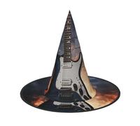 GTKSYNVE Halloween Decorations Witch Hat 2 PCS, Electric Guitar Wizard Hat for Party Costume Accessory Dress up Hats