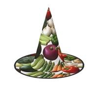 GTKSYNVE Halloween Decorations Witch Hat 2 PCS, Introduction of various vegetables Wizard Hat for Party Costume Accessory Dress up Hats