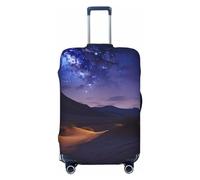 GTKSYNVE Night in the desert Luggage Cover for Suitcase Tsa Approved, Spandex Stretch Suitcase Protector Washable Baggage Covers Travel Luggage Sleeve Large Suit Case Cover Fit 18-32 Inch, Black, M