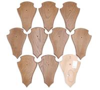 GTKv50.85/1KF-10 Trophy Signs Deer Pointed AF 21 cm x 13 cm Brown Oak without Mounting Bracket Pack of 10