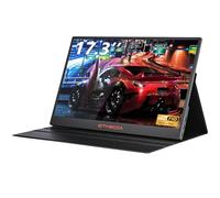 GTMEDIA 17.3'' External Portable Monitor for Laptop, 60Hz Laptop Screen Extender and 1080P IPS FHD Portable Gaming Monitor.Multi-System Compatible with HDMI/Type C Plug and Play