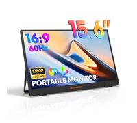 GTMEDIA Portable Monitors 15.6inch 1080P FHD Laptops Monitor USB C HDMI Second External Monitor for Laptop Gaming Monitors Display for Tablet/Phone/PC/MAC/Built-in Dual Speakers
