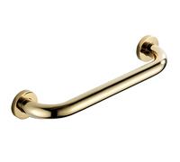 Gtmperpetulent Bathroom Safety Brass Grab Bar，Shower Auxiliary Grab Elderly Disabled Handle Grab Handrail for Toilet Bathtub Kitchen Bedroom, Concealed Screw Wall Mounted(Size:12in,Color:Gold)