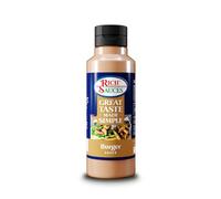 GTMS Plant Based Burger Sauce - 1 Litre - Awesome Taste, Creamy, Tangy Smooth & Pourable - Ideal for Vegan Burger - Free From Gluten & Dairy - for Hot or Cold Use - Condiment Developed in the UK
