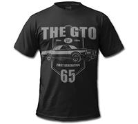 GTO Clothing Men's 1965 GTO American Muscle Car T-Shirt, M Black