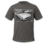 GTO Clothing Men's 1969 Camaro SS American Muscle Car T-Shirt, L, White
