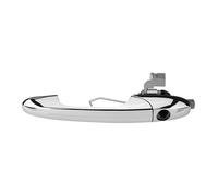GTOQEV Car Outer Handle for Fiat 500 2012-2018 Car Exterior Door Handle Chrome Left Hand Drive Exterior Outer Door Handle 68069943AC(Left with Hole)
