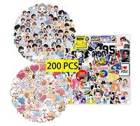 GTOTd Bangtan Star Boys Stickers (200PCS) Gifts Merch BTS Kpop Party Supplies Vinyl Decor for Laptop Skateboard Guitar Luggage Water Bottle for Teens