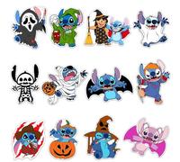 GTOTd Cartoon Fridge Magnet (12 Packs) Cute Monster Gifts Merch Decorations Bumper Decal Metal Flexible Vinyl Magnetic Decor Teens