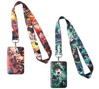 GTOTd Cool Anime Lanyard (2 Pack) with ID Badge Holder