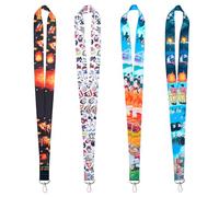 GTOTd Cute Soot Lanyard (4 Pcs) for Keys Wallet Badge Holder,Merchandise Keychain Cartoon Decorations Office Party Supplies Gifts for Teens Students